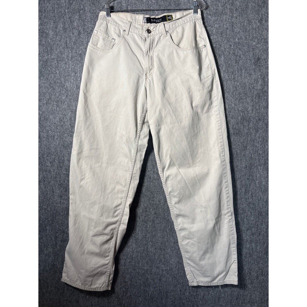 Levis SilverTab Baggy Fit Pants Mens 32x34 White Vintage 90s Cotton Chinos